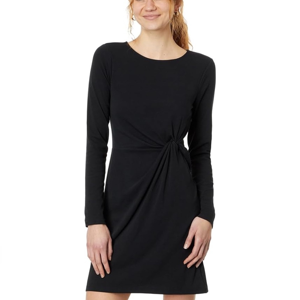 NWT Lilly Pulitzer Lynn Black Long Sleeve Twist Dress